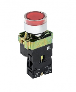 Кнопка с лампочкой 3SA8(XB2)-BW3461 NC красная