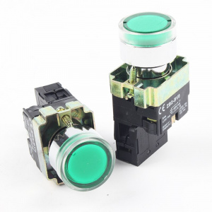 Кнопка с лампочкой 3SA8(XB2)-BW3361 NO зелёная