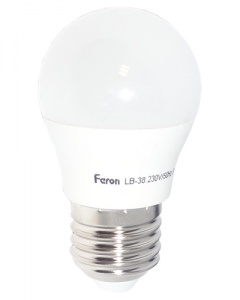 Лампа светодиодная LB-38 5W 230V Е27 2700К