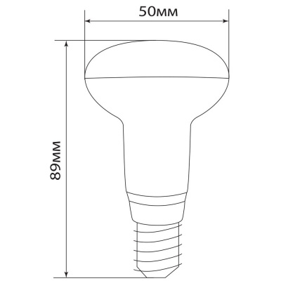 Лампа светодиодная LB-450 16LED 7W 230V Е14 2700К R50