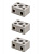 Керамический блок зажимов 10 Ампер 2 пары контактов  TDM