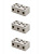 Керамический блок зажимов  5 Ампер 3 пары контактов  TDM