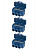 Клемма винтовая изолированная КВИ-3 (6,0 мм2) синяя